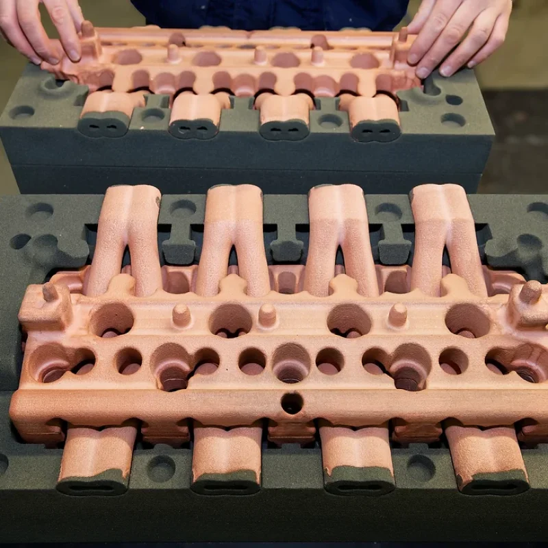 PCS - 3D printed sand mould and core assembly